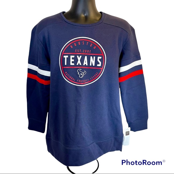 🆕 NFL Houston Texans Classic Retro Sweatshirt Lg - Picture 2 of 15